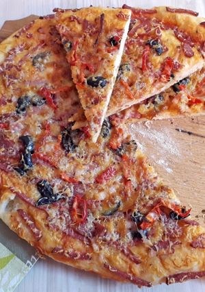 O poză a rețetei Pizza țărănească.