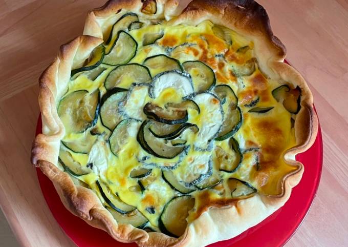 Tartes courgettes chèvre frais