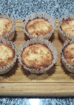 Una foto de Muffins de coco
