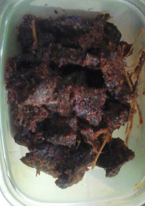 Foto resep Rendang paru sapi