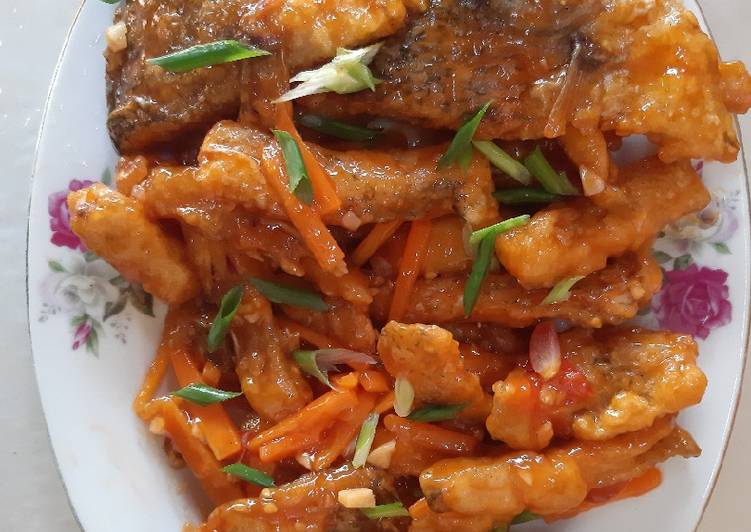 Bahan-bahan Gurame filet saos tomat Sederhana Untuk Jualan