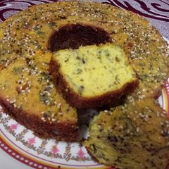 A picture of Gujarati Handvo (multi grain savoury methi cake).