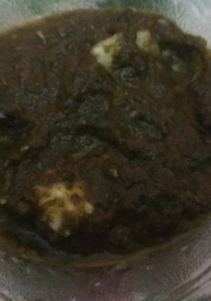 A picture of Palak Paneer.