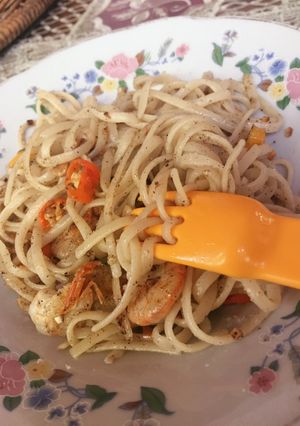 Foto resep Spagetti Angry Prawn 🔥