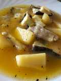 Guiso de pota y rodaballo