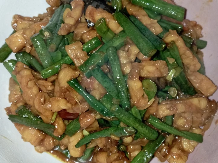 Cara Mudah Membuat Resep Tumis tempe kacang panjang yang  Bikin Ketagihan Anti Ribet, Menggugah Selera