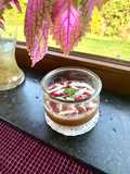 Coconut and Strawberry Panna Cotta