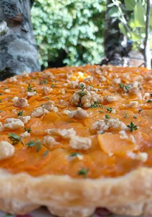 Une photo de 🍂Tatin de carotte noix thym