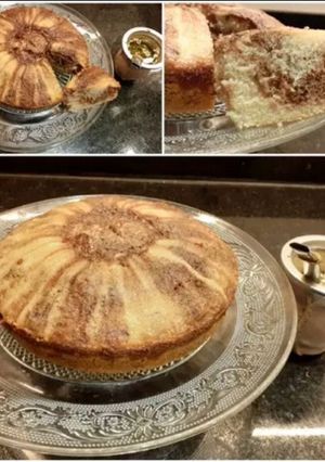 Una foto de Budín marmolado de vainilla y chocolate!!!!!