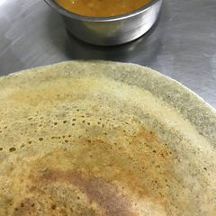 A picture of Kambu / Pearl millet dosai.