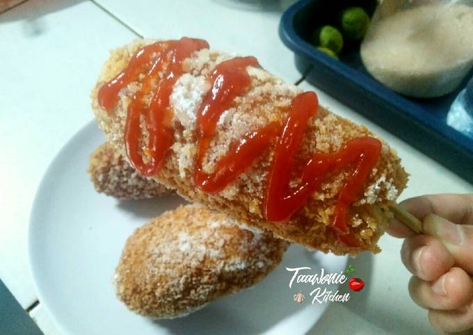 Langkah Mudah untuk Menyiapkan Simple Korean Sausage Hotdog/ Corndog (소시지 핫도그), Menggugah Selera