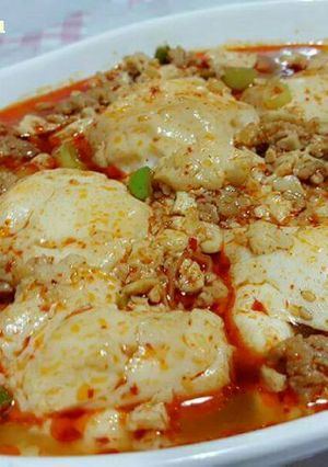 Hình của món Đậu Hũ Non Rim 순두부조림.