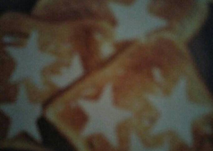 Recipe of Homemade Star Cheese Toasties