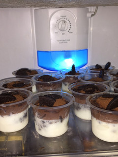 Foto resep Puding oreo with milo mousse