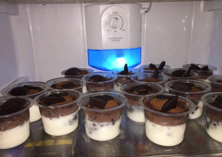 Resep Puding Oreo With Milo Mousse Yang Enak