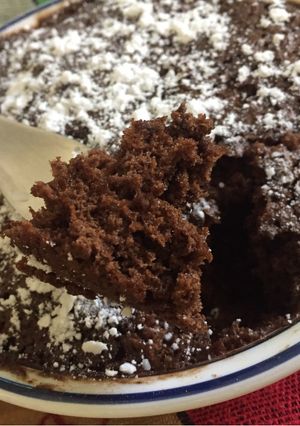 Una foto de Postre de chocolate en el microondas🍫
