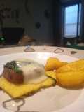Polentine di spinaci e cotechino