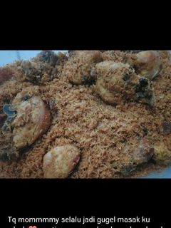Foto resep Ayam goreng serundeng simple