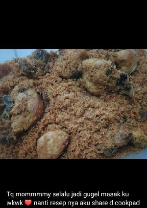 Foto resep Ayam goreng serundeng simple