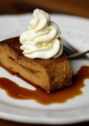 Una foto de Flan de Dulce de Leche