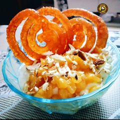 A picture of Homemade Instant Jalebi.