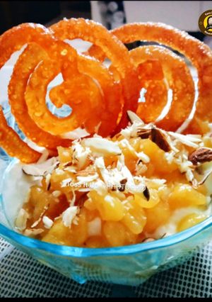 A picture of Homemade Instant Jalebi.
