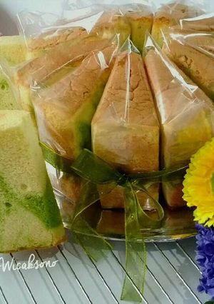 Foto resep (marble) Pandan Chiffon Cake
