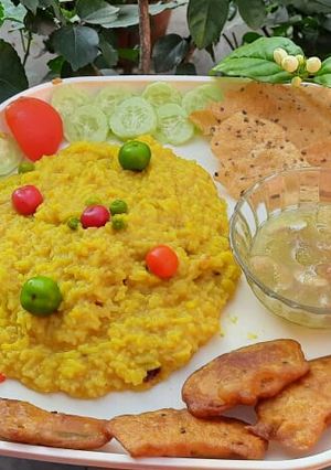 A picture of Peas Khichdi.