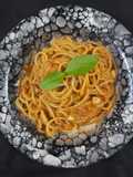 स्पॅगेटी पास्ता(Caremelised Onion Roasted Tomato pasta Recipe In