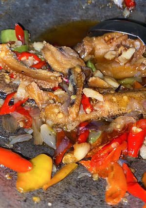 Foto resep Oseng asin gabus bisa nambah berkali-kali