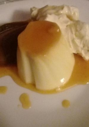 Una foto de Flan casero en microondas