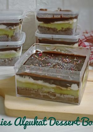 Foto resep 41. Brownies Alpukat Dessert Box
