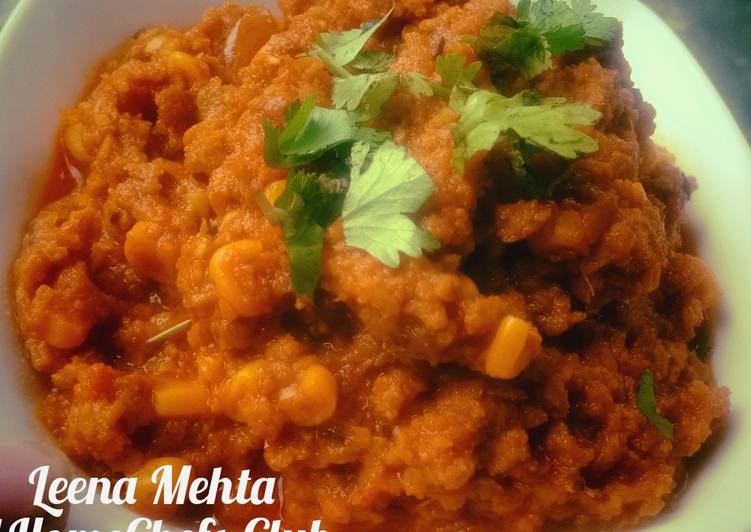 How to Prepare Super Quick Homemade Soya Corn Bhurji