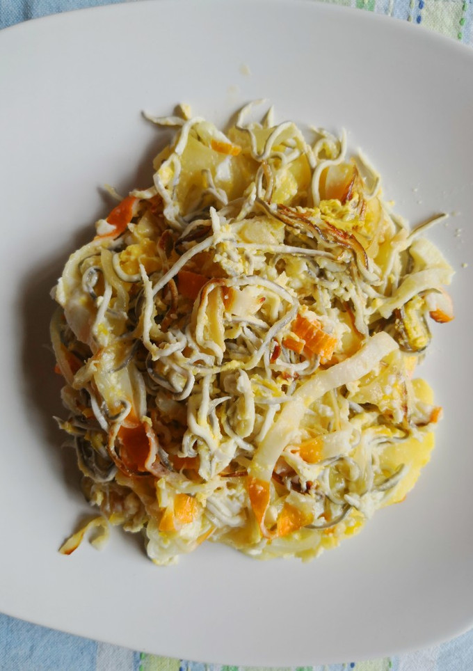 Una foto de Huevos rotos a la marinera