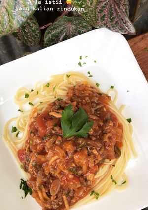 Foto resep Spaghetti Bolognese ala isti