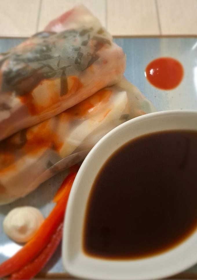 Спрінгроли з овочами, морепродуктами та морською капустою🤩