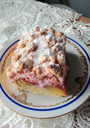 Zdjęcie przepisu Ciasto z kisielem i śliwkami.