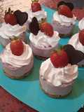 Mini Chesse cake con yogurt de fresa