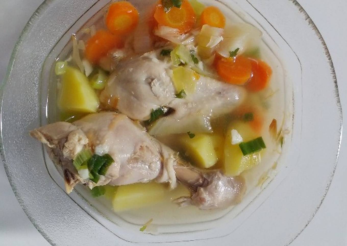 Sop Ayam Bening tanpa minyak dan tumis