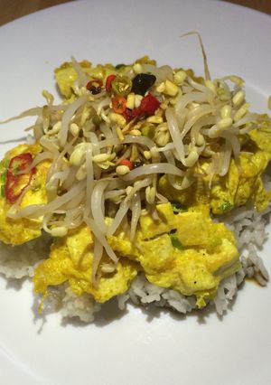 Foto resep Nasi siram tahu telur