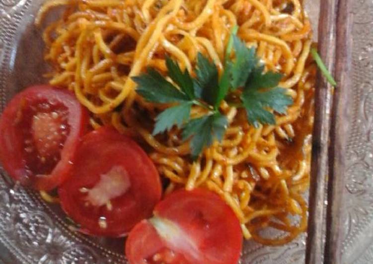 Resep Mie goreng pedas Anti Gagal