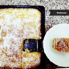 A picture of Basbousa.