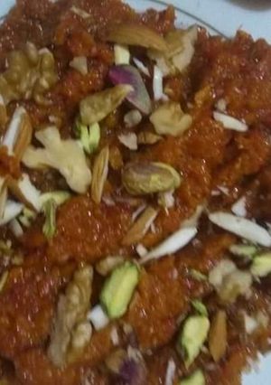 A picture of Ghajar ka halwa.