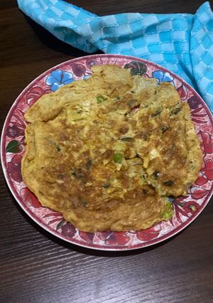 Foto resep Telur Dadar Bumbu Oranye