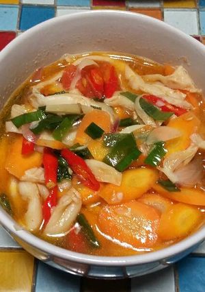Foto resep Jamur tiram kuah pedas