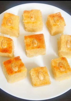 A picture of Basbousa.