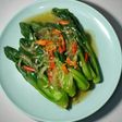 Pakcoy organik siram bawang
