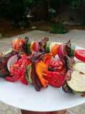 Brochetas de res