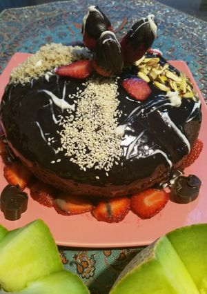 عکسی از دستور کیک شکلاتی