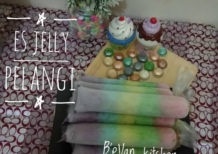 Bumbu Es Jelly Pelangi | Cara Buat Es Jelly Pelangi Yang Menggugah Selera